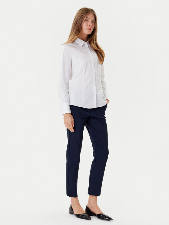 Marella Marella Chino hlače Abb 2523136031 Mornarsko modra Slim Fit