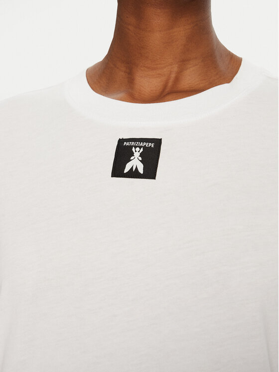 Patrizia Pepe Patrizia Pepe Tricou 8M1612/J089-W103 Alb Regular Fit