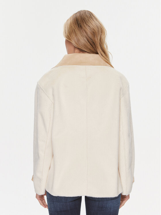 Guess Guess Cappotto in shearling Sabrina W4RL37 WFZV0 Beige Regular Fit