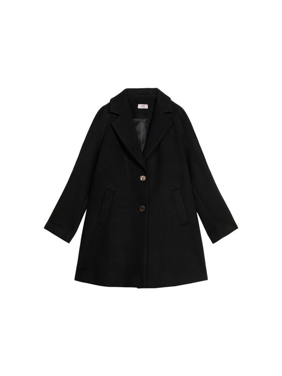 Oltre Oltre Cappotto 8164J000236N033 Nero Baggy Fit