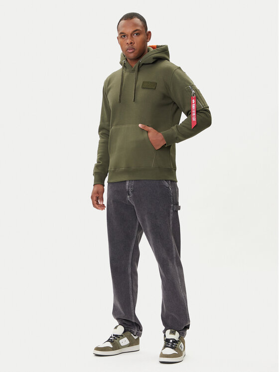 Alpha Industries Alpha Industries Μπλούζα Red Stripe 178314 Πράσινο Regular Fit
