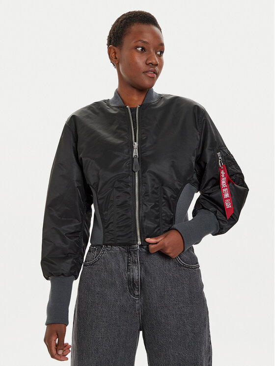 Alpha Industries Bundy bomber 148003 Čierna Regular Fit