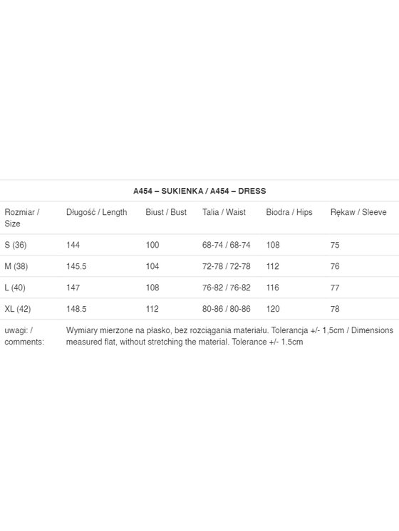 Awama Awama Sukienka letnia A454 Bordowy Basic Fit