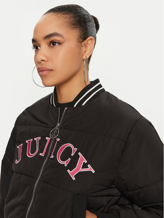 Juicy Couture Juicy Couture Kurtka bomber Kelsey JCOIJ224557 Czarny Regular Fit
