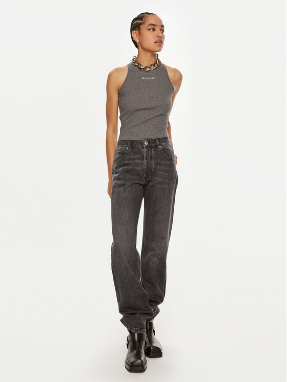 PINKO Pinko Top Distinto 100822 A22X Szary Regular Fit