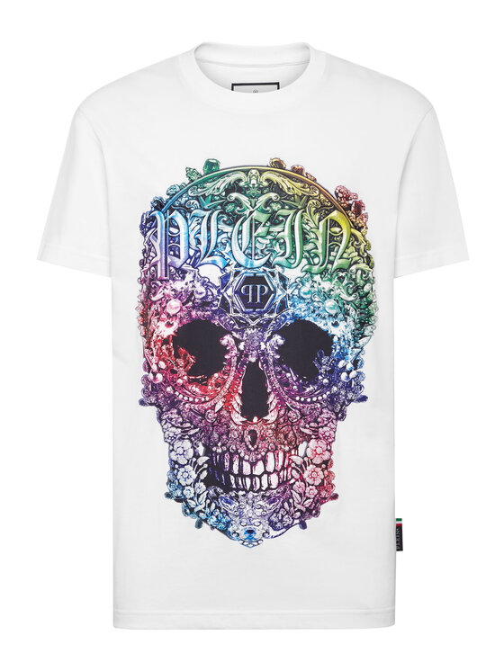 PHILIPP PLEIN PHILIPP PLEIN Tričko 4335 Biela Regular Fit