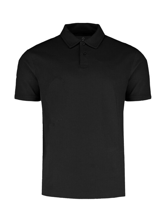 Volcano Volcano Polo O-DAMSON Czarny Regular Fit