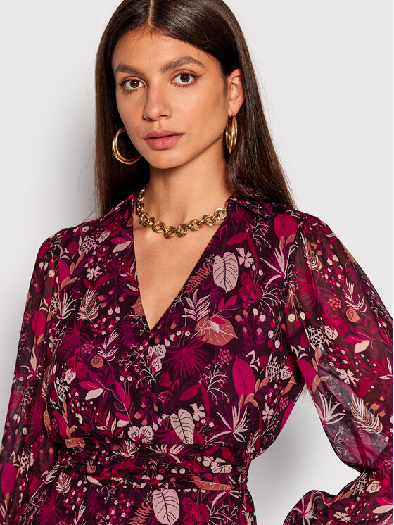 Abito da cocktail WF2068 T5441 Bordeaux Regular