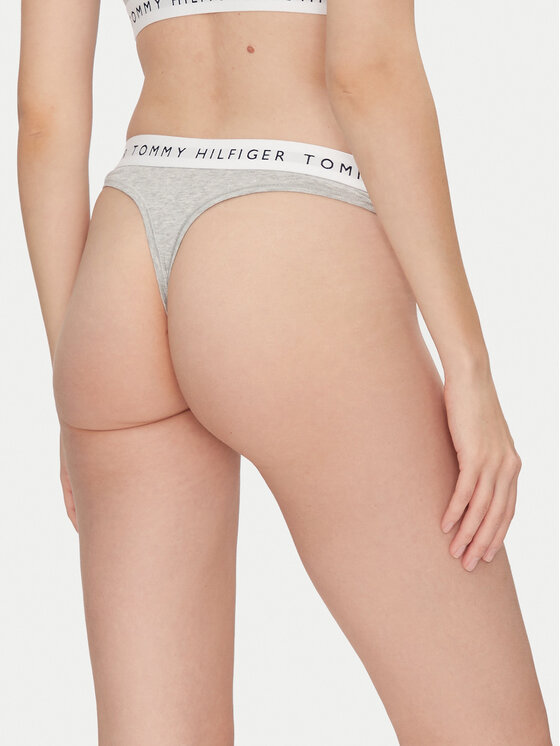 Tommy Hilfiger Tommy Hilfiger Stringi UW0UW06039 Szary