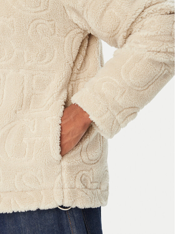 Guess Guess Зимно яке M6BL66 W4479 Кремав Regular Fit