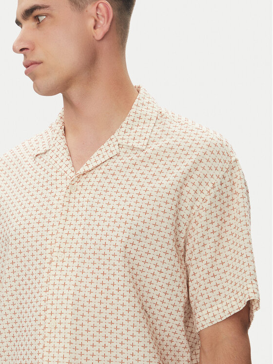 Jack & Jones Jack & Jones Koszula Luke 12277185 Beżowy Relaxed Fit