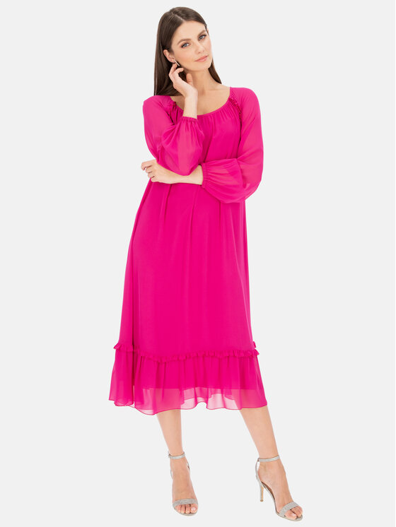 Potis & Verso Potis & Verso Sukienka elegancka Arletta Różowy Regular Fit