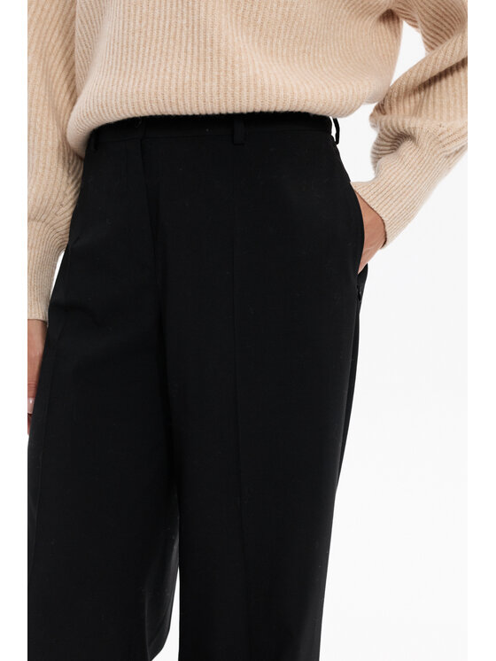 Deni Cler Milano Deni Cler Milano Spodnie materiałowe W-DC-5257-F5-F7-90-1 Czarny Regular Fit