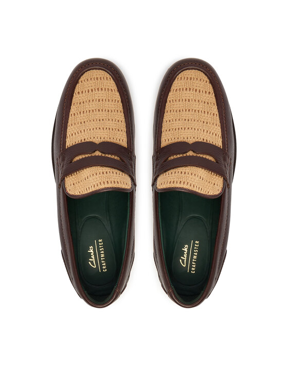 Clarks Clarks Poltopánky CraftJames Lo 26186423 Hnedá