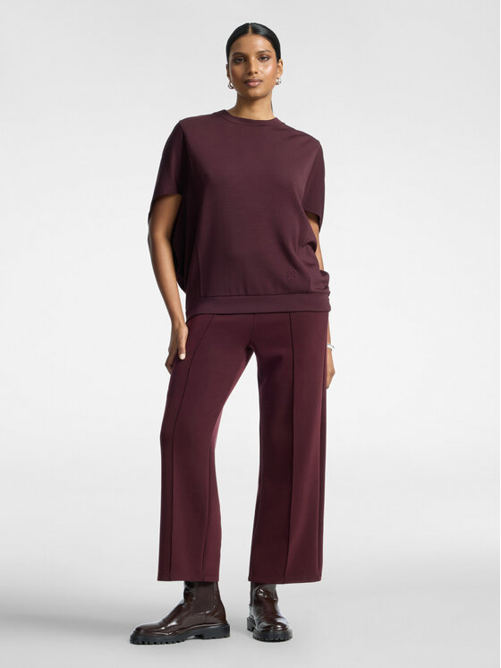 Elena Mirò Elena Mirò Felpa G001E000326N039 Bordeaux Boxy Fit