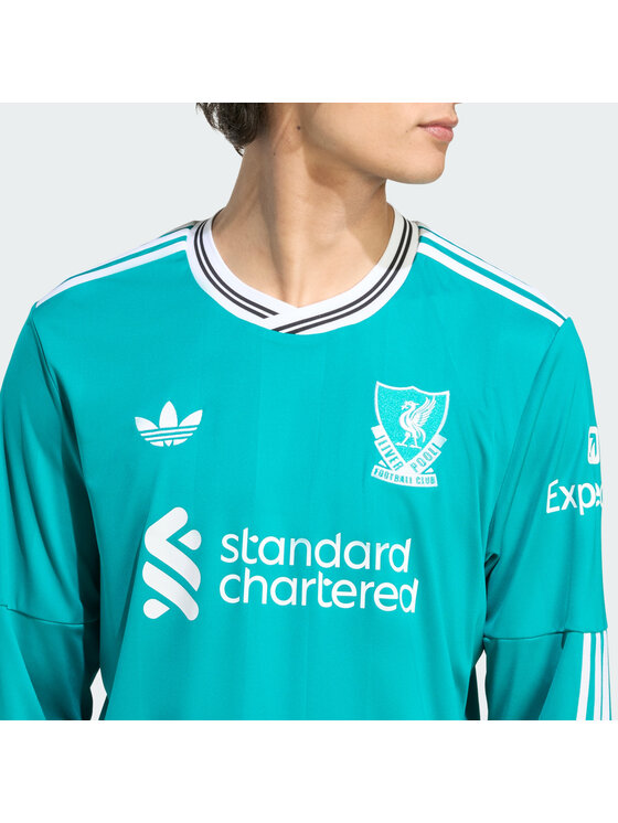 adidas adidas Koszulka techniczna Liverpool FC 25/26 Long Sleeve Third Jersey Turkusowy Slim Fit