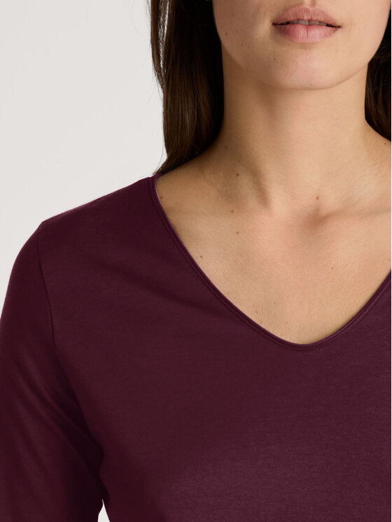 Calida Calida T-Shirt 15334 Bordowy Regular Fit
