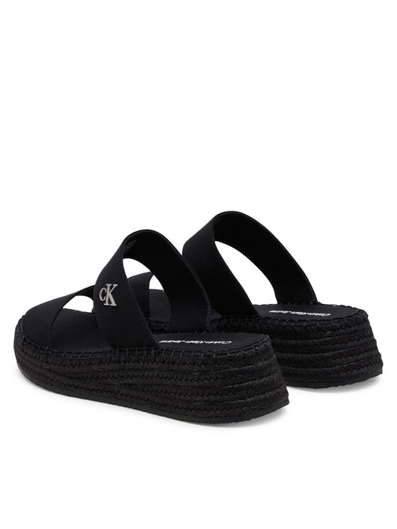 Calvin Klein Jeans Calvin Klein Jeans Εσπαντρίγιες Sporty Rope Mg Lth Webbing YW0YW01704 Μαύρο
