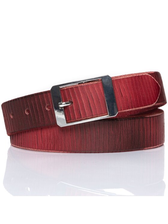Mustang Mustang Pasek Męski BELT Czerwony