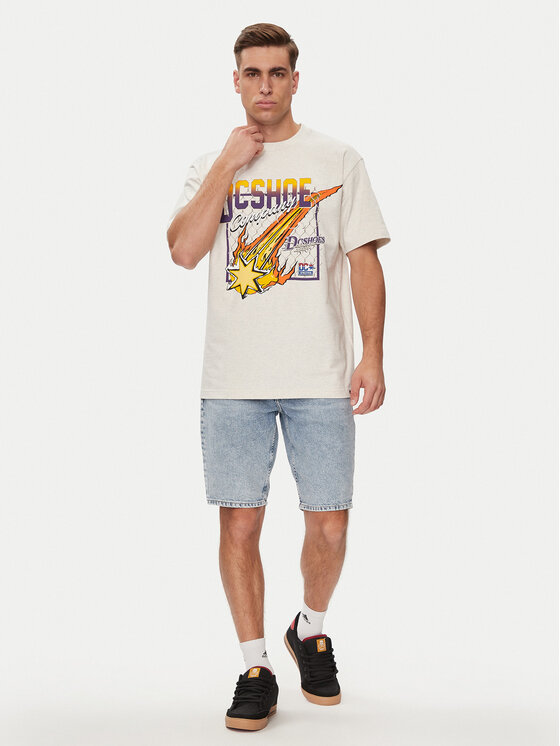 DC Shoes DC Shoes T-shirt Showtime Starz Hss ADYZT05344 Bijela Regular Fit