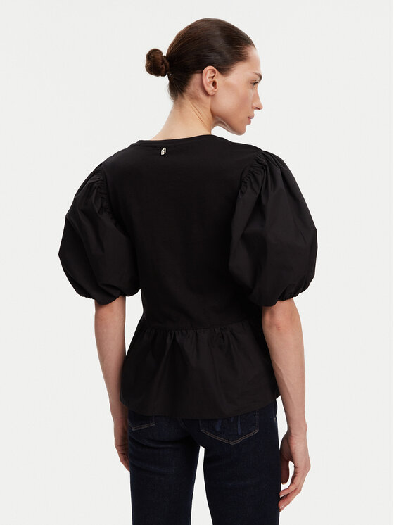 Liu Jo Liu Jo Palaidinė WA5389 J6308 Juoda Relaxed Fit