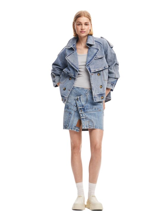 Desigual Gonna di jeans Gonna king Blu Slim Fit