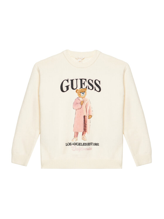 Guess Guess Megztinis J6BR05 Z1339 Kreminė Regular Fit