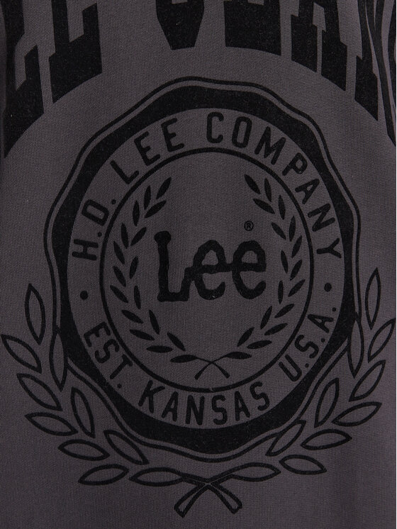 Lee Lee Felpa Crew Seasonal L84KRYON 112322639 Nero Relaxed Fit