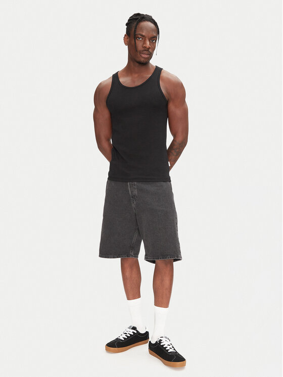Jack & Jones Jack & Jones Szorty jeansowe Alex 12269532 Czarny Baggy Fit