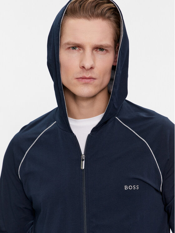 BOSS Boss Pulóver Mix&Match 50515392 Sötétkék Regular Fit