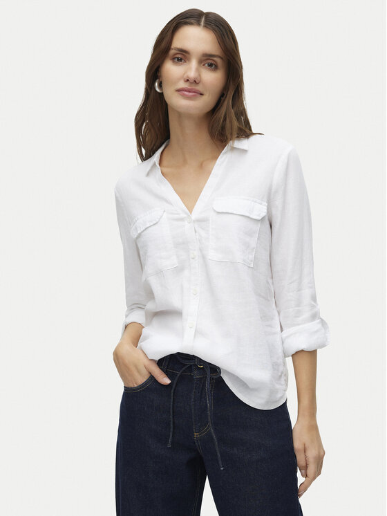 Vero Moda Koszula Linn 10308407 Biały Regular Fit