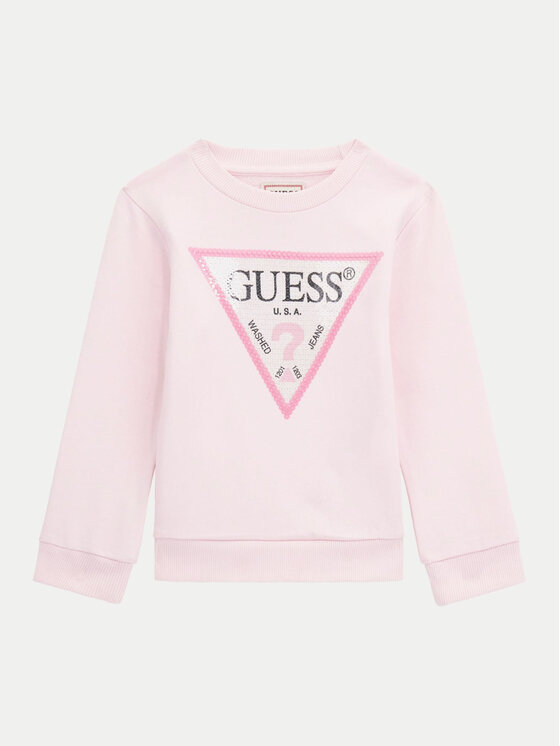 Guess Guess Суитшърт K4YQ10 KA6R3 Розов Regular Fit