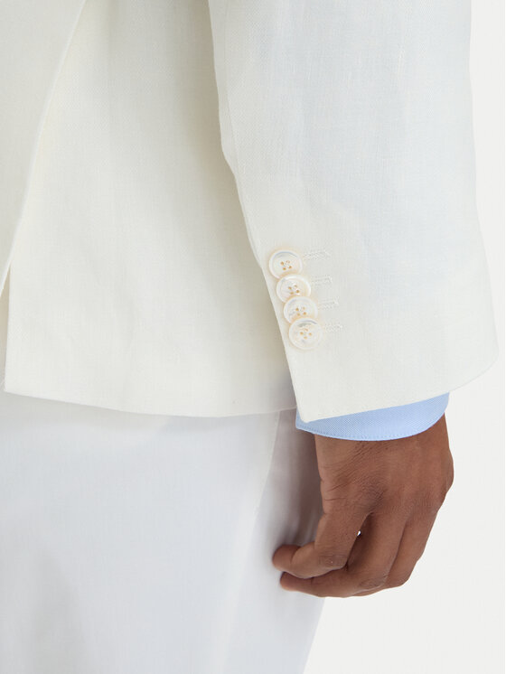 BOSS BOSS Giacca da abito Hutson Peak 262 50561857 Bianco Slim Fit