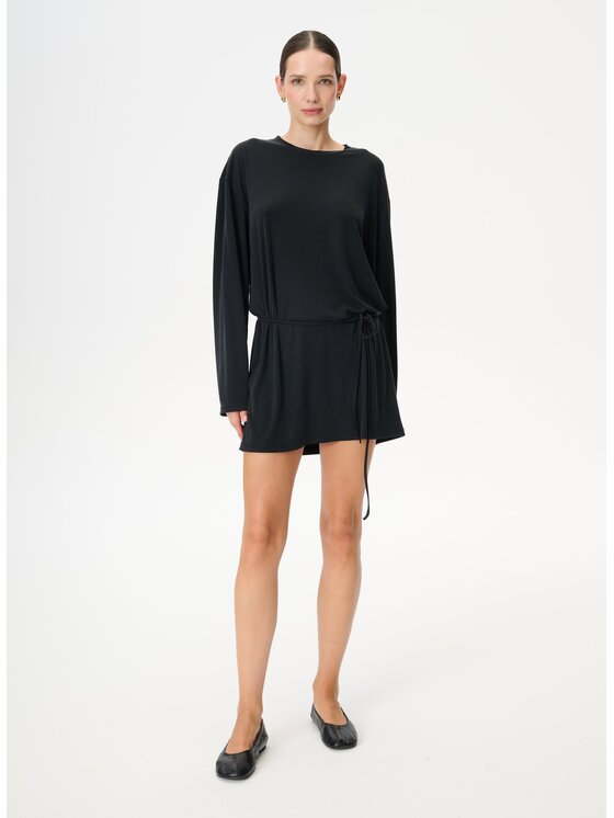 LEBRAND LEBRAND Sukienka codzienna Cynthia Czarny Regular Fit
