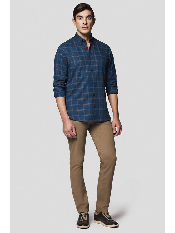 Lancerto Lancerto Koszula Luigia KO073224000032 Granatowy Slim Fit