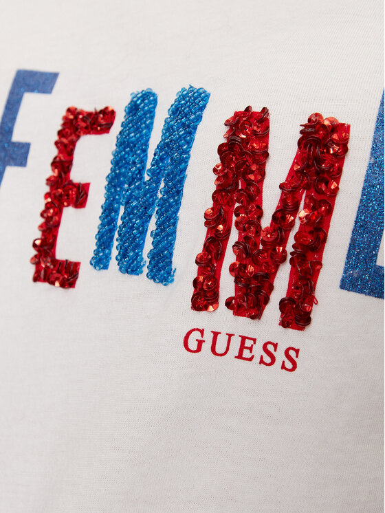 Guess Guess T-särk W92I77 K8FY0 Valge Regular Fit