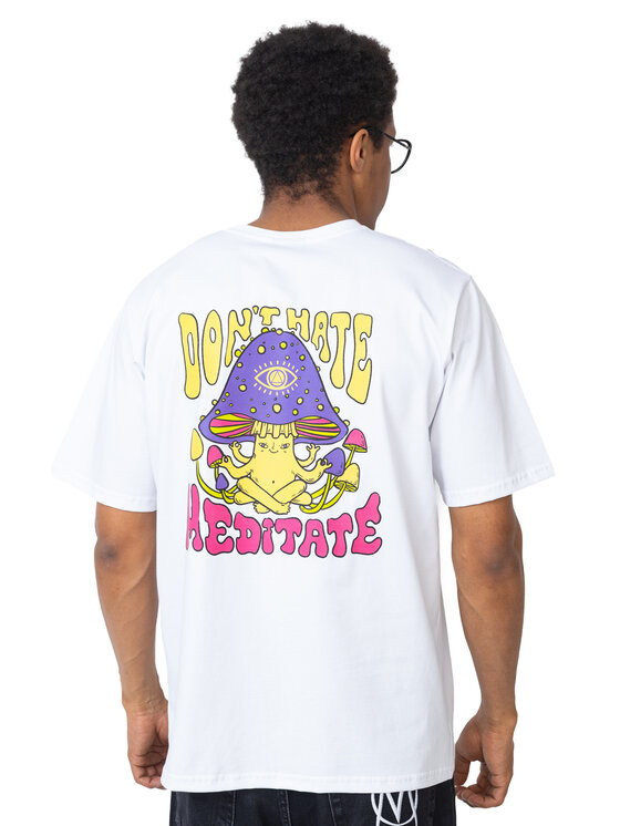 Palto Palto T-Shirt Meditate Biały Relaxed Fit