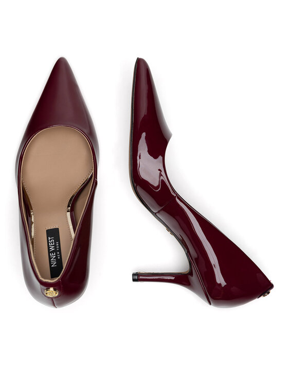 Nine West Nine West Pantofi cu toc subțire WFA3045-1A Vișiniu