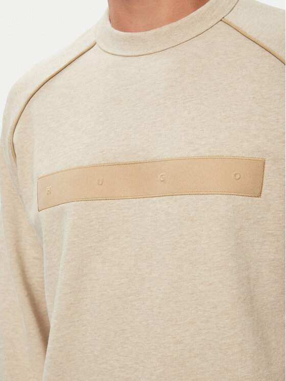 HUGO HUGO Felpa Dalim 50563104 Beige chiaro Regular Fit
