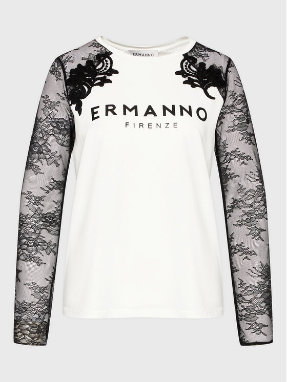 Ermanno Firenze Palaidinė D42EL073EG7 Balta Regular Fit