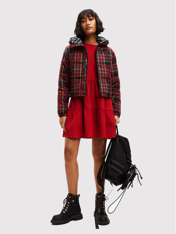 Desigual Desigual Ежедневна рокля Luna 22WWVW73 Червен Regular Fit