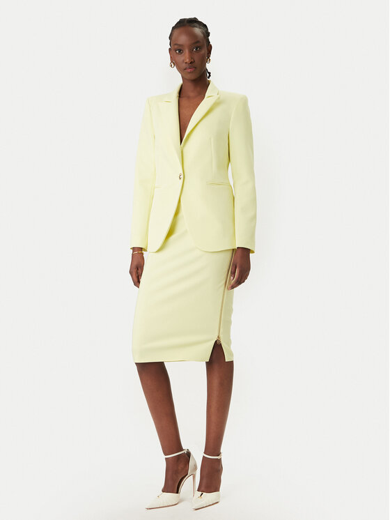 Rinascimento Rinascimento Pouzdrová sukně CFC0127985003 Žlutá Slim Fit