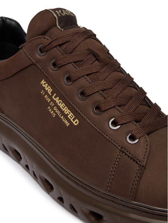 KARL LAGERFELD KARL LAGERFELD Sneakersy Kapri Kite KL54527 Brązowy ciemny