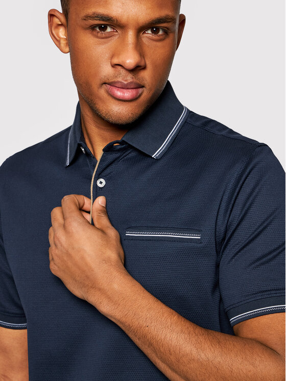 Polo 8151 75100 Blu scuro Regular Fit