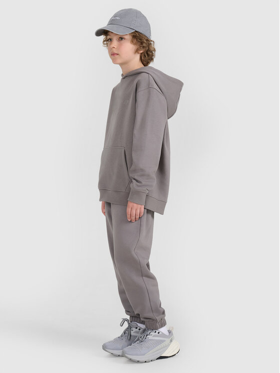 4F 4F Bluza BASIC+ Szary ciemny Oversize