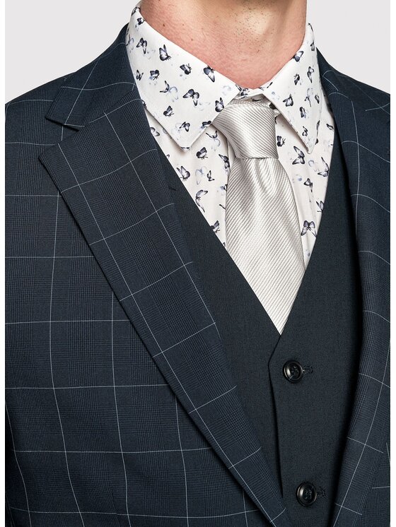 Pako Lorente Pako Lorente Marynarka P23SF-3G-001 Granatowy Slim Fit