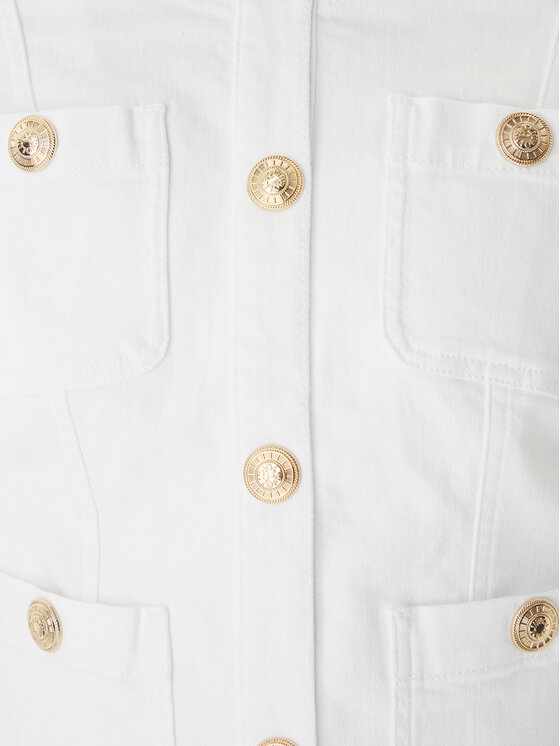 Liu Jo Liu Jo Džinsinė striukė UA6260 D0275 Balta Regular Fit