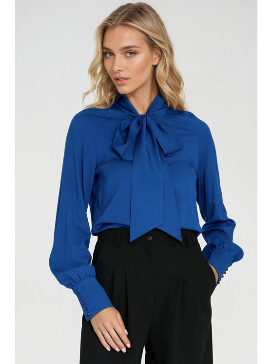 NIFE NIFE Halenka B204 Modrá Regular Fit