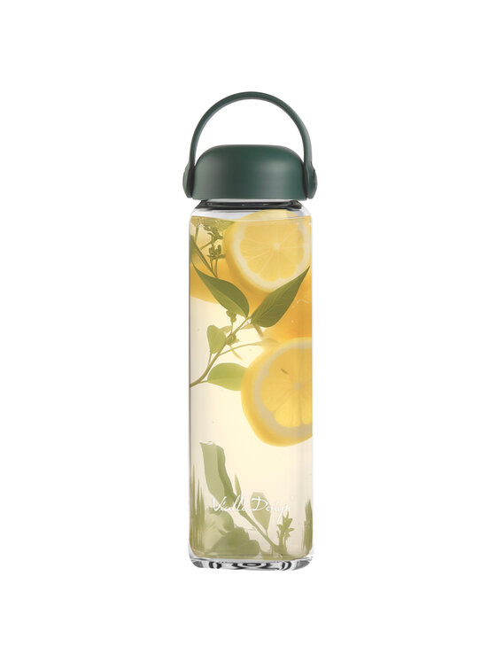 Vialli Design Vialli Design Butelka na wodę SZKLANA BUTELKA NA WODĘ 540ML FUORI ZIEL.30275 Zielony