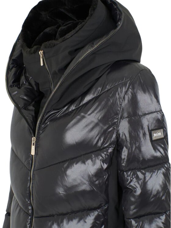 Yes Zee Yes Zee Kurtka zimowa Giubbino donna Czarny Regular Fit